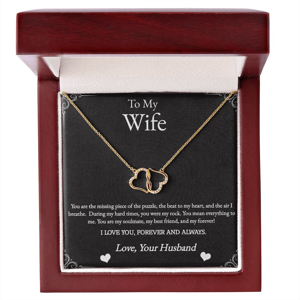 Everlasting Love Heart Necklace with Heartfelt Message Card