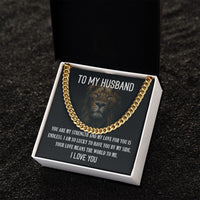 Load image into Gallery viewer, Cuban Chain w/ You Are My Strength Message Gift Card
