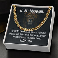 Load image into Gallery viewer, Cuban Chain w/ You Are My Strength Message Gift Card
