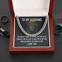 Load image into Gallery viewer, Cuban Chain w/ You Are My Strength Message Gift Card
