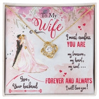 Load image into Gallery viewer, Lovely Love Knot Necklace with Heartfelt Message Card
