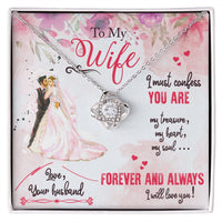 Load image into Gallery viewer, Lovely Love Knot Necklace with Heartfelt Message Card
