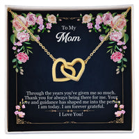 Load image into Gallery viewer, Interlocking Hearts Mom Necklace w/ Message Card

