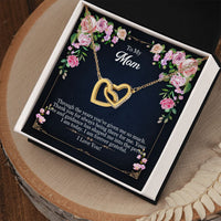 Load image into Gallery viewer, Interlocking Hearts Mom Necklace w/ Message Card
