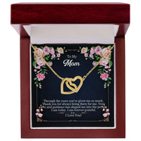 Load image into Gallery viewer, Interlocking Hearts Mom Necklace w/ Message Card
