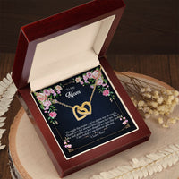Load image into Gallery viewer, Interlocking Hearts Mom Necklace w/ Message Card
