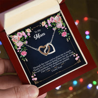 Load image into Gallery viewer, Interlocking Hearts Mom Necklace w/ Message Card
