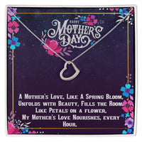 Load image into Gallery viewer, Heart Necklace w/ Mother&#39;s Day Poem Message Card
