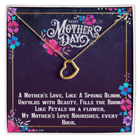 Load image into Gallery viewer, Heart Necklace w/ Mother&#39;s Day Poem Message Card
