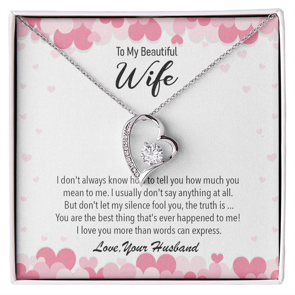 Forever Love To My Wife Necklace
