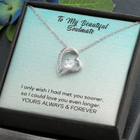 Load image into Gallery viewer, Beautiful Soulmate Love Necklace w/ Message Card

