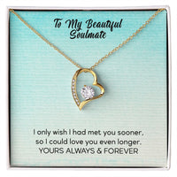 Load image into Gallery viewer, Beautiful Soulmate Love Necklace w/ Message Card
