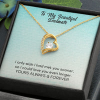 Load image into Gallery viewer, Beautiful Soulmate Love Necklace w/ Message Card
