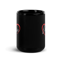 Load image into Gallery viewer, Love Black Glossy Mug
