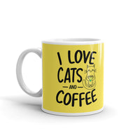 Load image into Gallery viewer, I Love Cats And Coffee Mug
