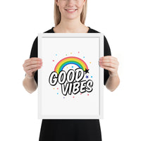 Load image into Gallery viewer, Good Vibes Framed Poster
