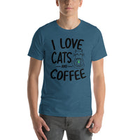 Load image into Gallery viewer, I Love Cats and Coffee Men&#39;s T-Shirt
