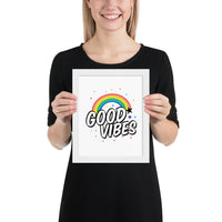 Load image into Gallery viewer, Good Vibes Framed Poster
