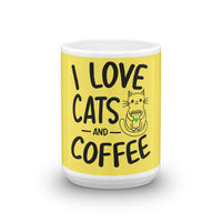 Load image into Gallery viewer, I Love Cats And Coffee Mug
