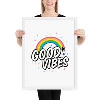 Load image into Gallery viewer, Good Vibes Framed Poster
