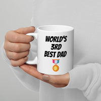Load image into Gallery viewer, World&#39;s Third Best Dad Funny Coffee Mug
