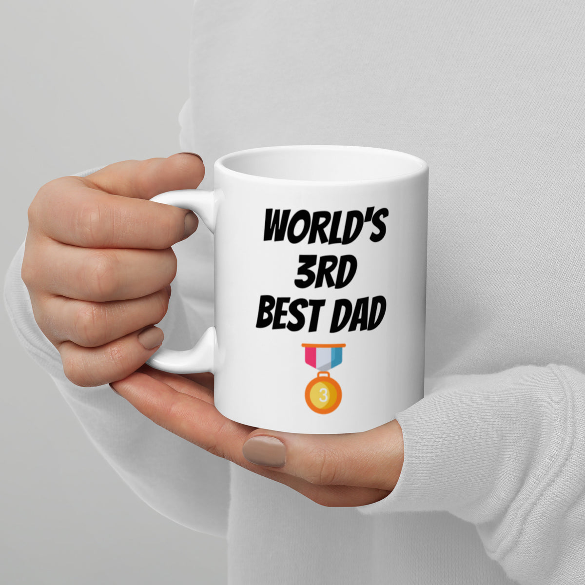 World's Third Best Dad Funny Coffee Mug